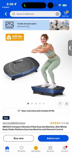 MERACH Compact Vibration Plate Exercise Machine