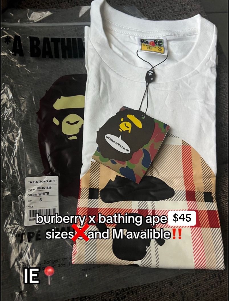 burberry X bape