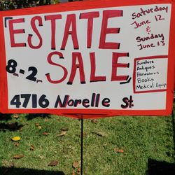 Estate Sale 4716 NORELLE ST. LA 90032