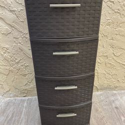 Sterilite 4 Drawer Plastic Weave Tower, Plastic Décor Drawers with Pull Handles - See My Other Items 🙂