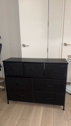 Black 7 Drawer Dresser