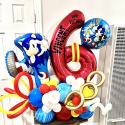 Sonic Balloon Arrangement 
