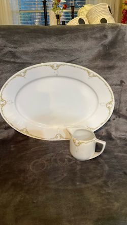 Vintage Rosenthal Fine Serving Platter And Matching Creamer