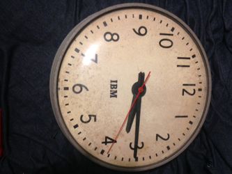 IBM School clock really old
