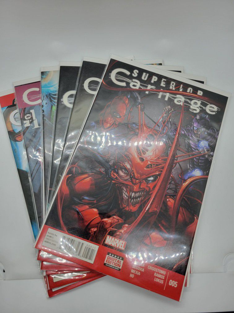 Marvel Comics Superior Carnage #1 2 3 4 5 Annual 1 Complete Set
