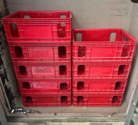 Coke Coca Cola Plastic Milk Crates Storage Moving Garage Packing Storage