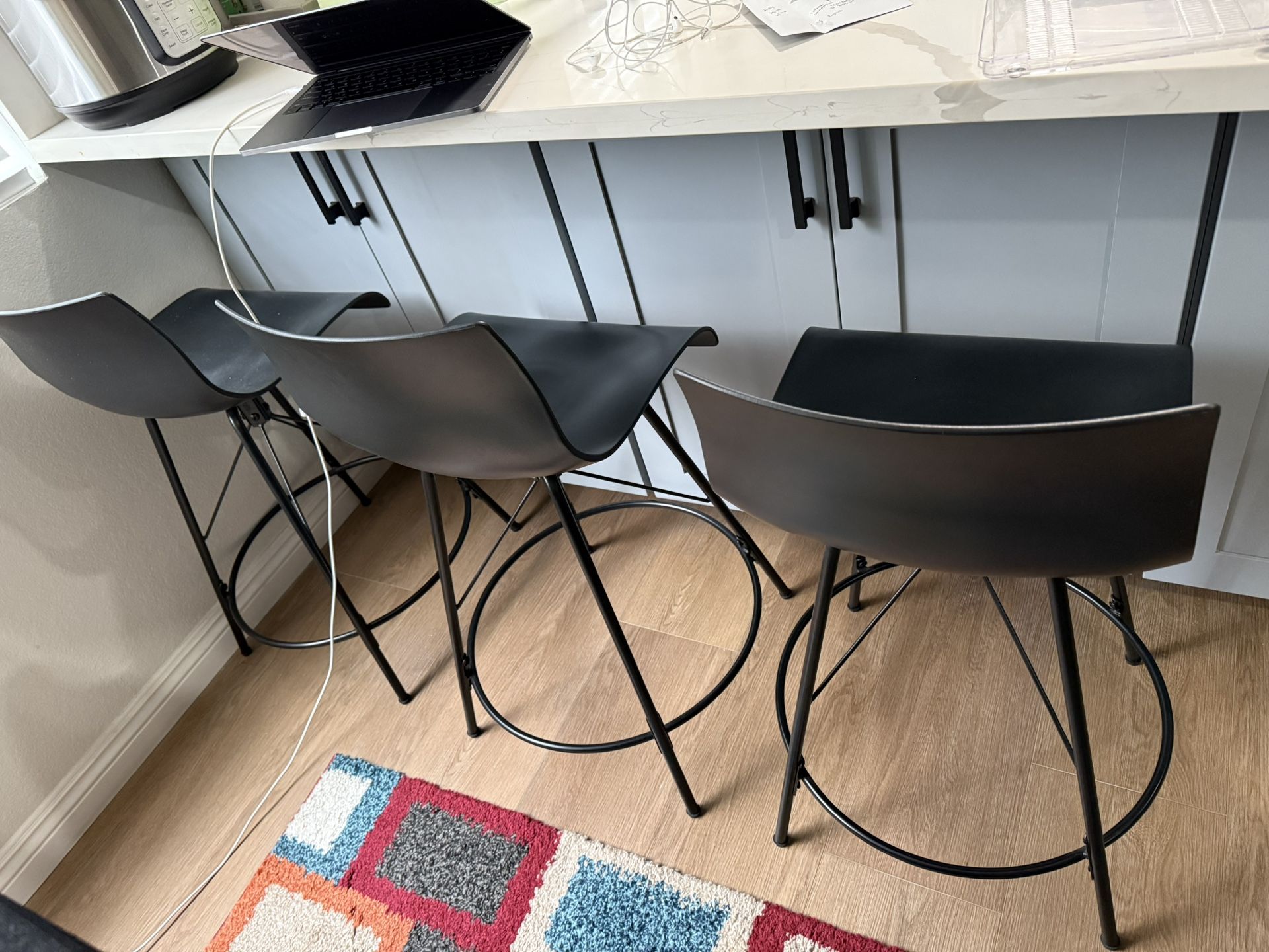 Set Of 4 Counter-stools For Sale