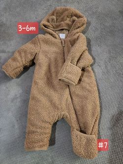 Baby Teddy Fleece Snowsuit 3-6 Months
