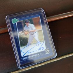 Spencer Torkelson Tigers Optic Rookie Auto 3/15 Blue Mojo