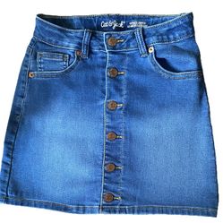 Girls Denim Stretch Skirt~~ Size 7/8 M~<