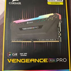 64GB (2x32) DDR4 Corsair Vengeance RGB Pro