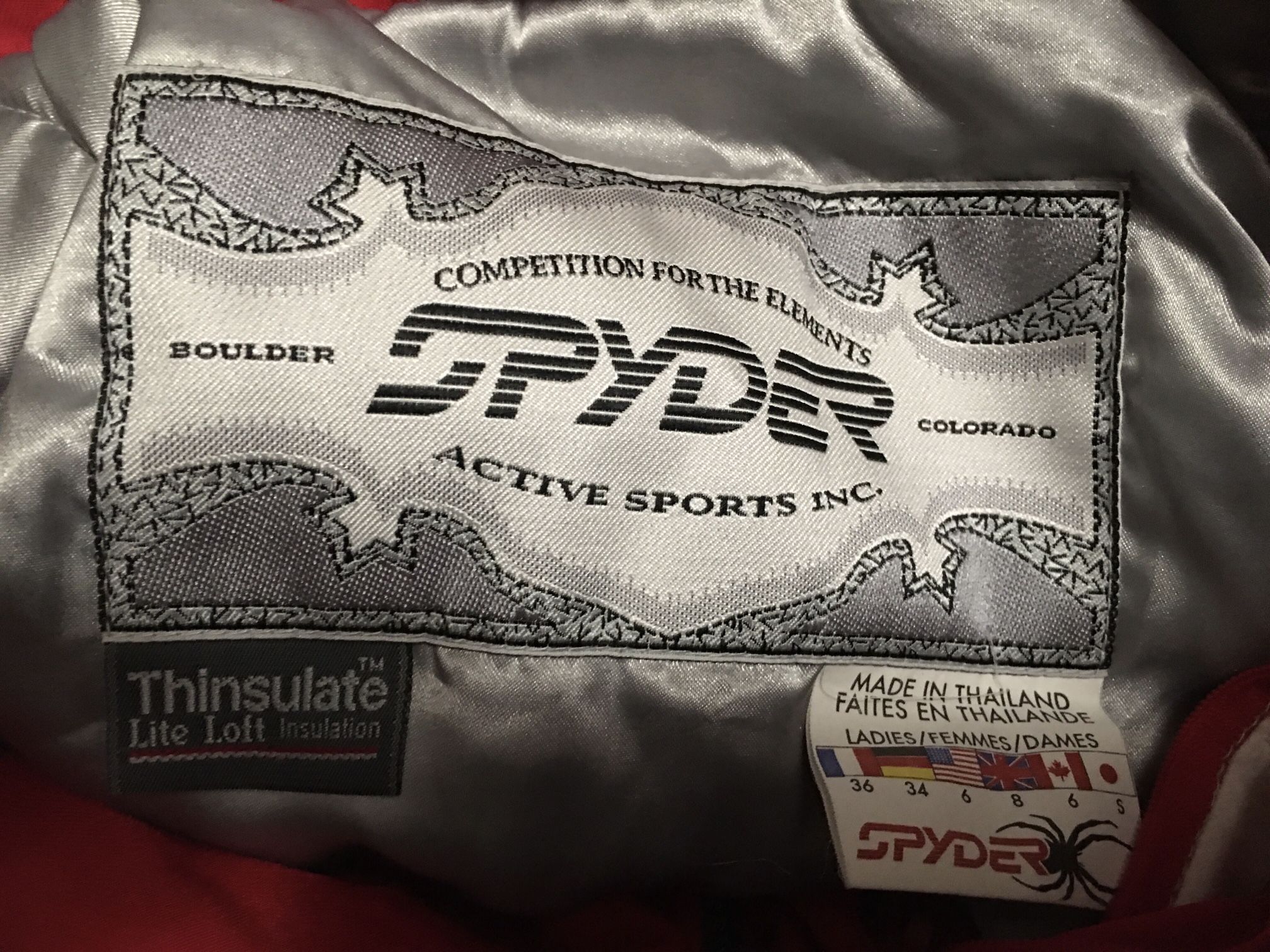Spyder Women’s Full Suit Snow/outdoor Gear Size 6