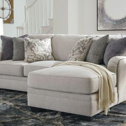 Dellara Chalk Sofa Raf Chaise