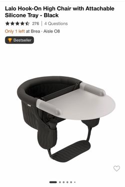 Lalo Hook-On High Chair with Silicone Tray