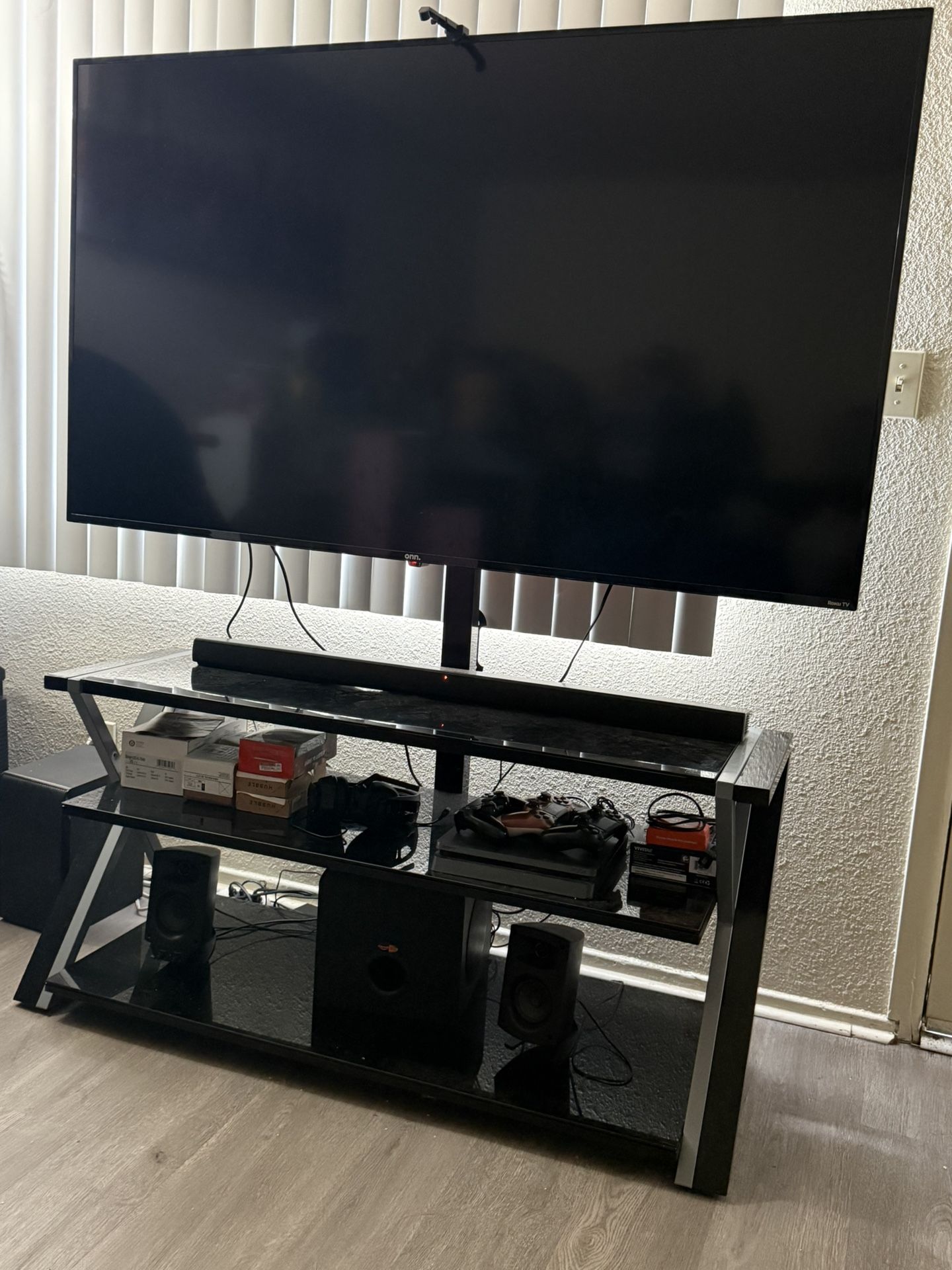 65” Tv And Tv Stand