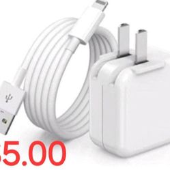 NEW! - OEM Apple Lighting to USB Cable & Power Adapter - SEALED!