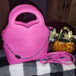 Pink Heart Tiff Purse