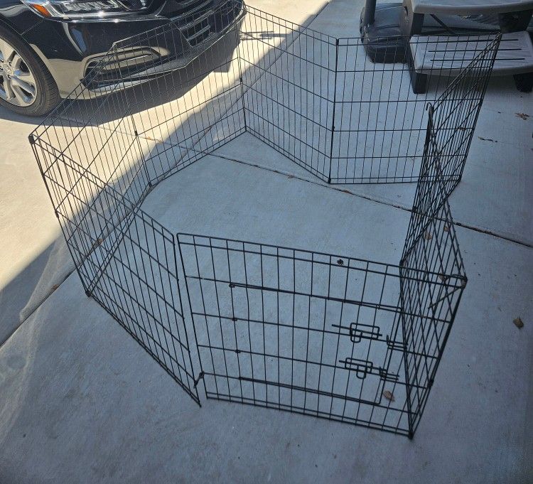 8 Panel Pet Playpen with Gate 36 Inches