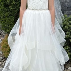 GIRLS COMMUNION DRESS 