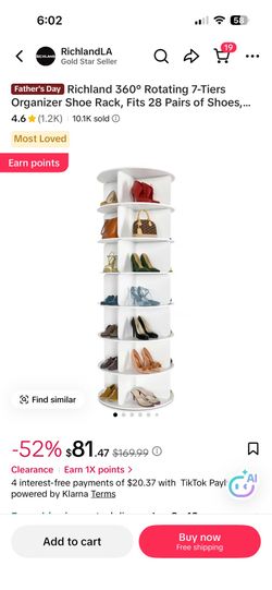 7 Tier Rotating Shelf