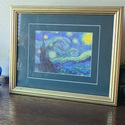 Framed Print Of Van Gogh Starry Night