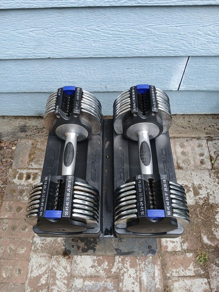 EPIC Power Set 100 Spacesaver adjustable dumbbells