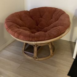 Papasan with cushion