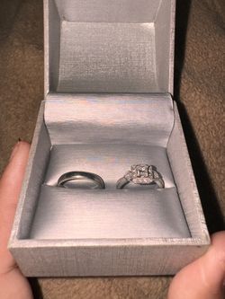 Engagement Ring, They Are White Gold With Natural Diamond.