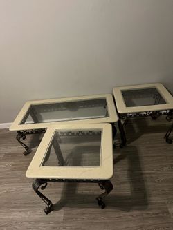 Glass Living Room Set