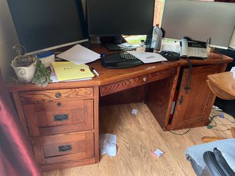 all real wood desk!!