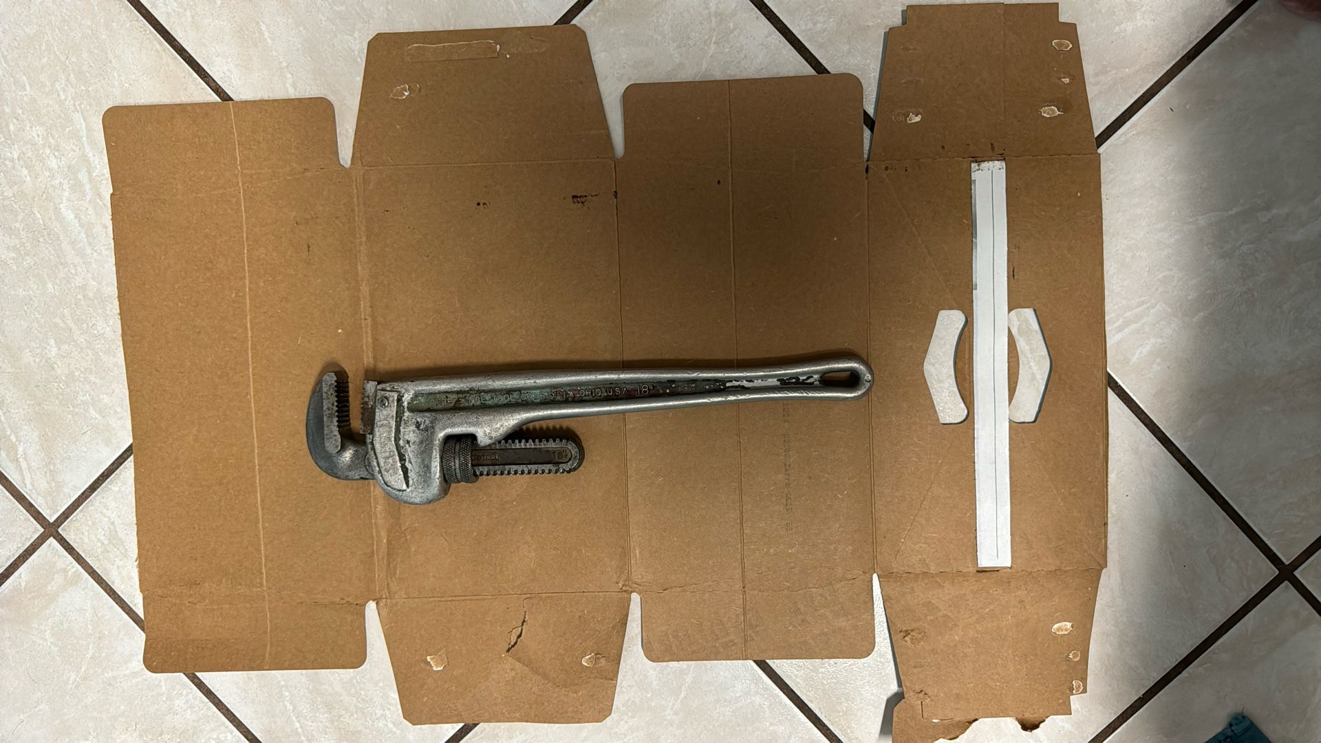18” Aluminum Ridgid Pipe Wrench