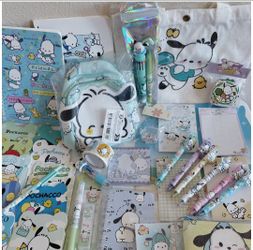 Pochacco (150 PCS) Stationery Tote Bag Stickers Pens etc Bundle Set