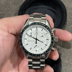 Moonswatch Mod Modified watch White Dial/Green Bezel PE50 movement Stainless Steel Case