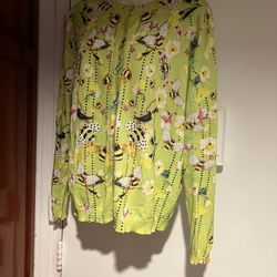 piccione piccione bright cardigan sweater shirt bee top classy blouse 