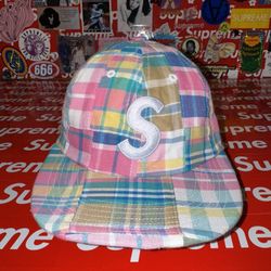 Supreme S/S 19 Madras Patchwork S Logo 6 Panel 