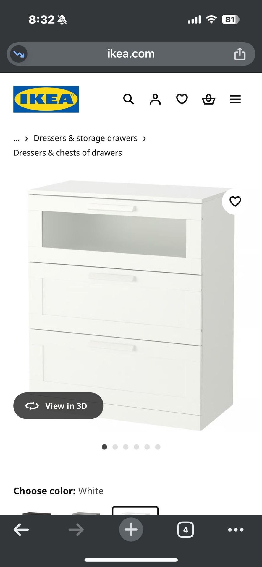IKEA Brimnes Dressers