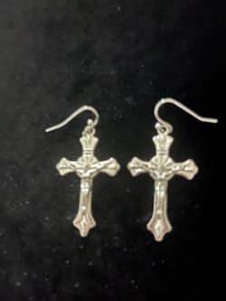 Beautiful Cross Earrings For You Or Someone Special On Valentines Day (Gift Box Is $1.00)
