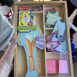 Melissa And Doug Magnetic Ballerina Dress Up Doll