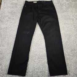 Adriano Goldschmied Jeans Mens 33 (Fits 32x30) Black The Protege Straight READ 