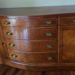 Vintage Sideboard, Table & Chairs Sold Together Or Separately 