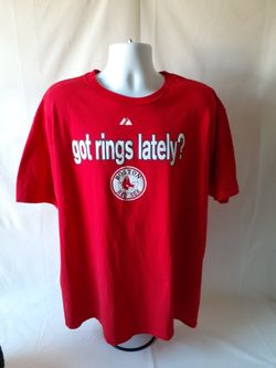 Majestic Boston Red Sox men's red short-sleeve T-shirt size XL