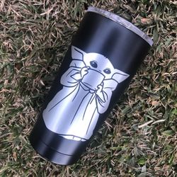 Custom Baby Yoda Tumbler