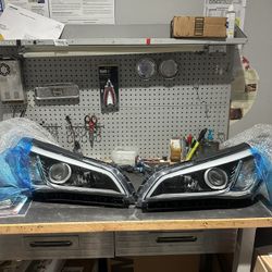 Hyundai Sonata 2015-2017 Pair Headlight Assembly Halogen Headlamps L&R Side