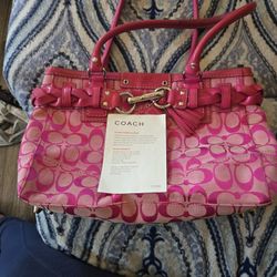 Pink Coach Purse