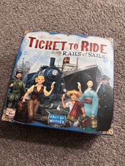 Ticket to Ride: Rails & Sails Board Game - Complete, Great Condition