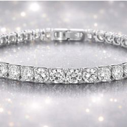 Moissanite tennis bracelet