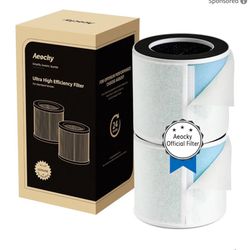 New 2-Pack 5-in-1 Air Purifier Replacement Filter for Pandora with Washable Pre-Filter, Activated Carbon Filter