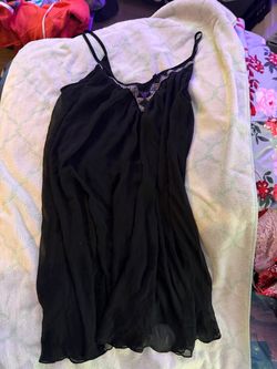 Express Black Chiffon Beaded Sequin Cami Tank Top Size Large