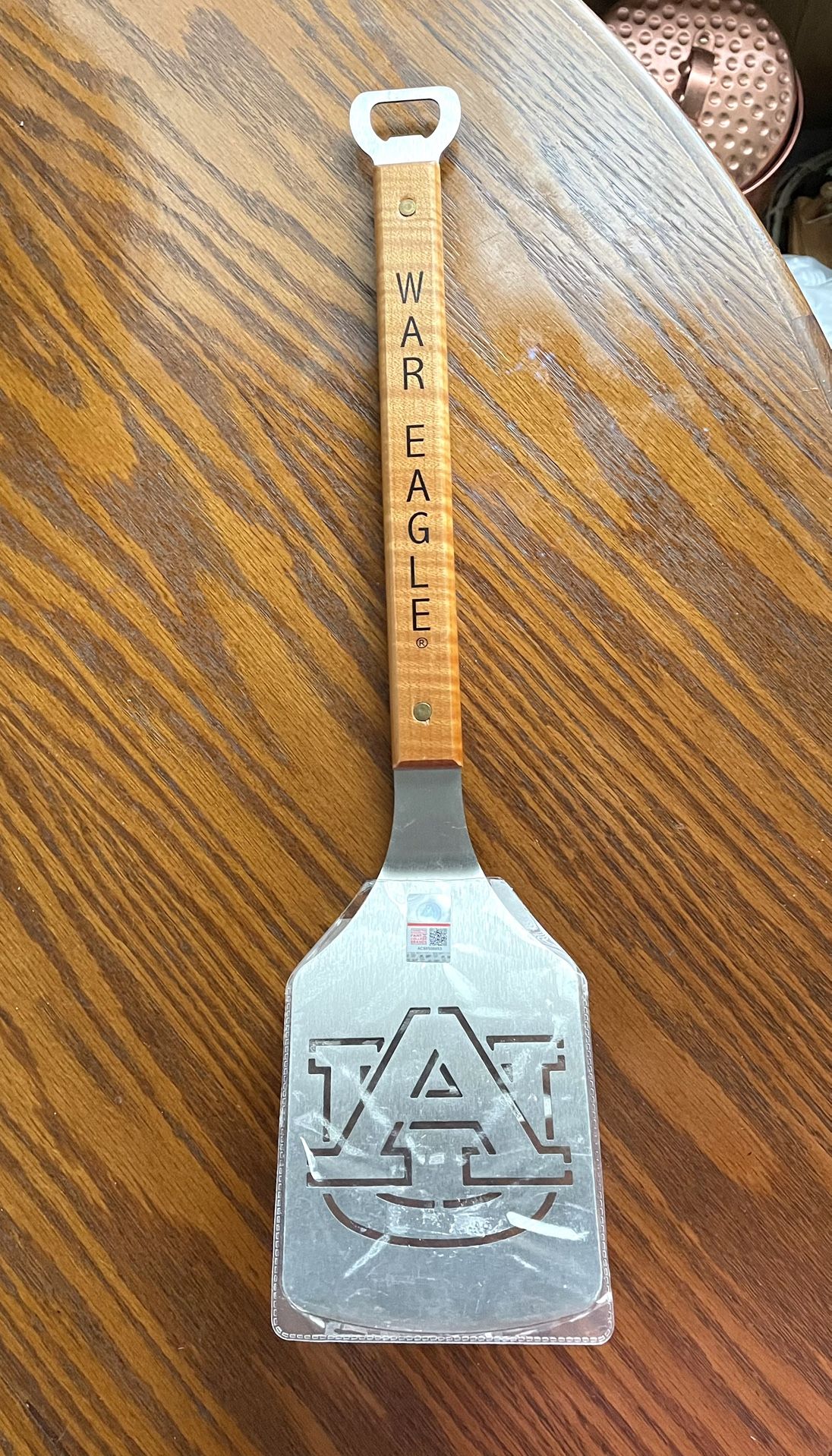 **BRAND NEW** NCAA University Of Auburn Grill Spatula, Stainless, Bottle Opener