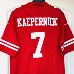 MED + LARGE - 49ERS #7 COLIN KAEPERNICK JERSEY